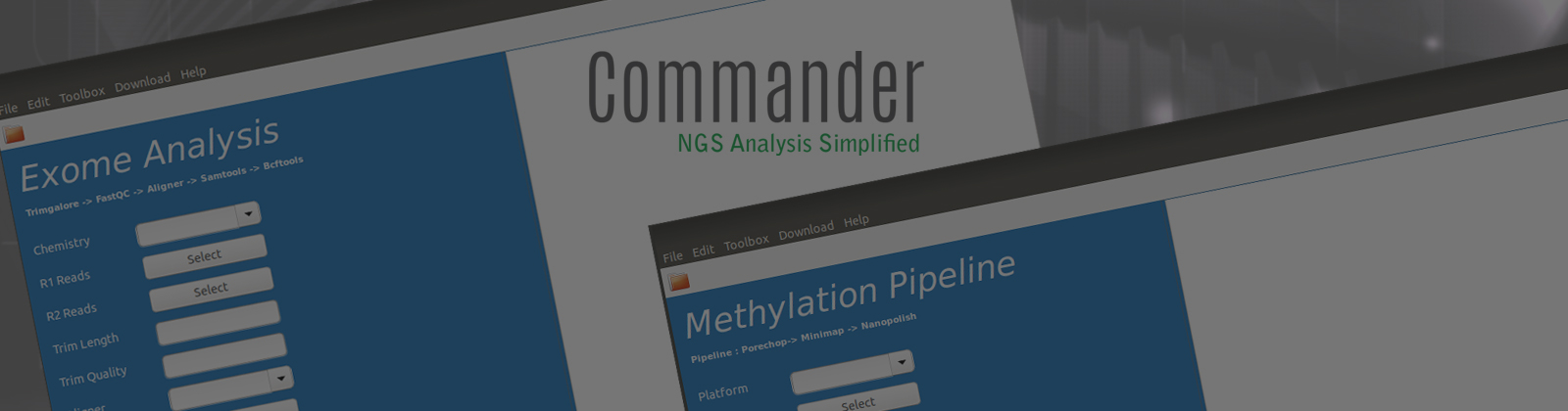 Commandline free NGS data analysis with Commander an indigenous software by Genotypic Technology, Bangalore